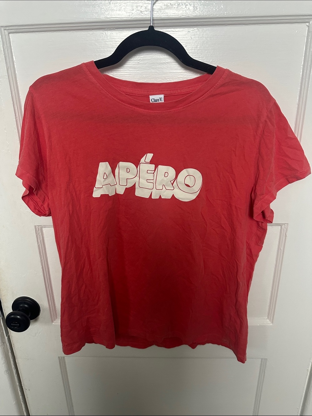 Clare V APÉRO Tee - matching checkered shorts for sale in closet!